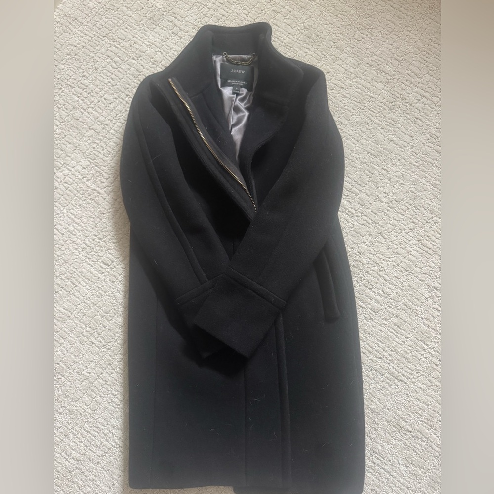 J. Crew Black Stadium Cloth Jacket by Nello Gori